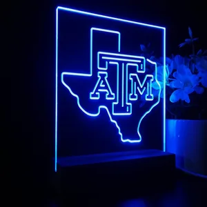 Texas A&M Aggies Logo LED Desk Light