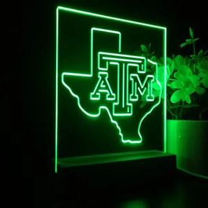 Texas A&M Aggies Logo LED Desk Light