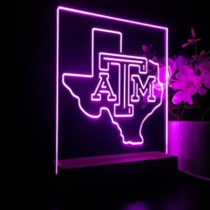 Texas A&M Aggies Logo LED Desk Light
