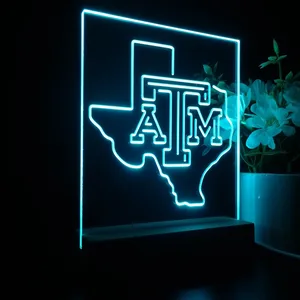 Texas A&M Aggies Logo LED Desk Light
