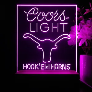Texas Longhorns Coors Light LED Desk Light