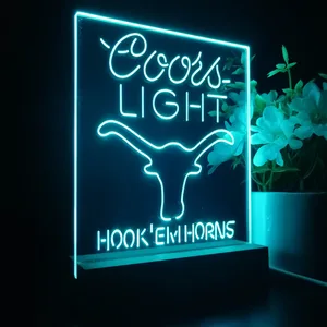 Texas Longhorns Coors Light LED Desk Light