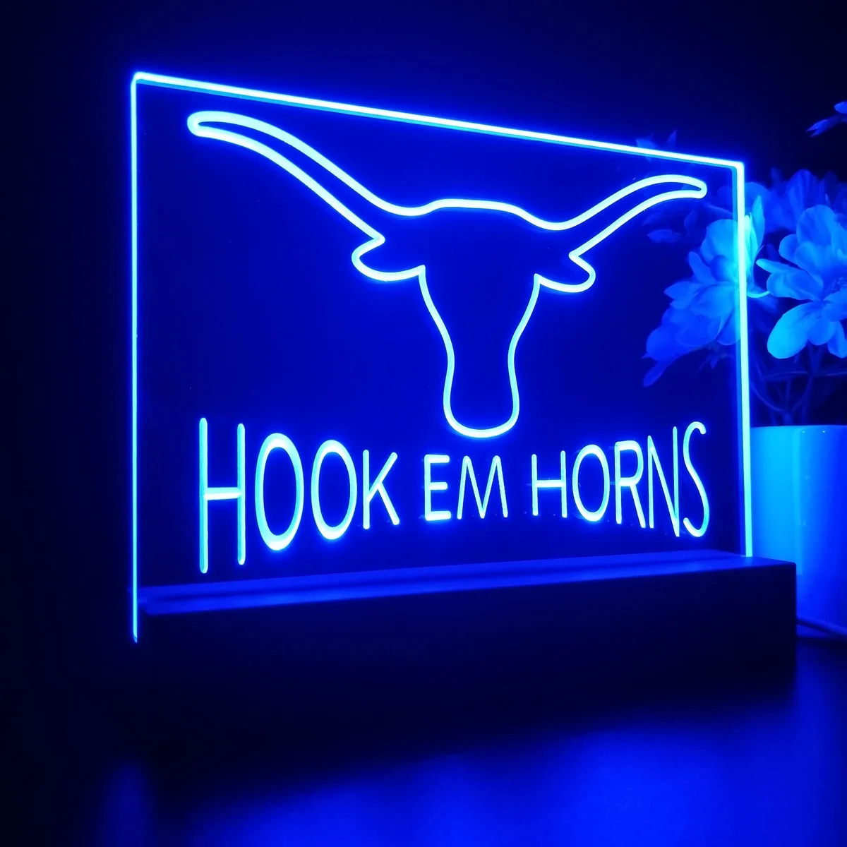 Texas Longhorns Hook Em Horns LED Desk Light