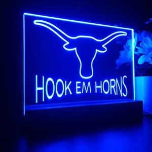 Texas Longhorns Hook Em Horns LED Desk Light