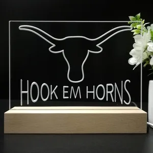 Texas Longhorns Hook Em Horns LED Desk Light