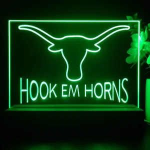 Texas Longhorns Hook Em Horns LED Desk Light