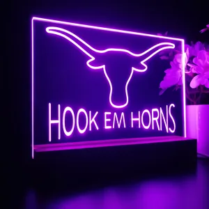 Texas Longhorns Hook Em Horns LED Desk Light