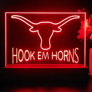 Texas Longhorns Hook Em Horns LED Desk Light