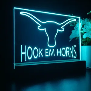 Texas Longhorns Hook Em Horns LED Desk Light