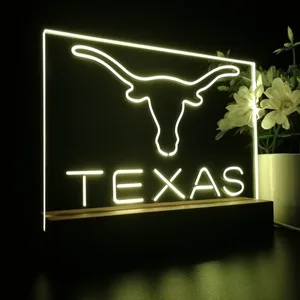 Texas Longhorns Logo 1 LED Desk Light