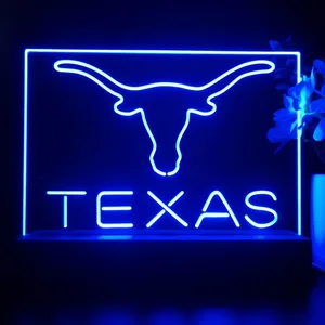 Texas Longhorns Logo 1 LED Desk Light