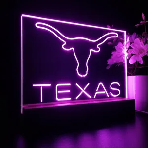 Texas Longhorns Logo 1 LED Desk Light