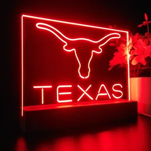 Texas Longhorns Logo 1 LED Desk Light