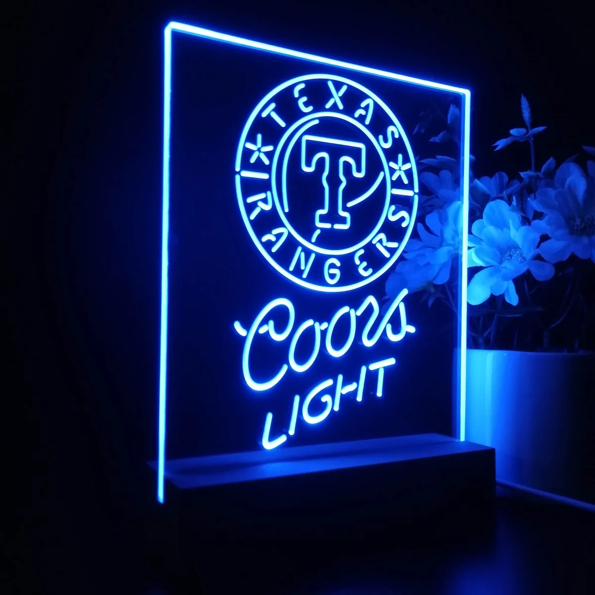 Texas Rangers Coors Light LED Desk Light