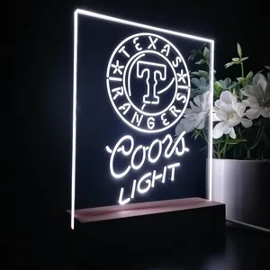 Texas Rangers Coors Light LED Desk Light