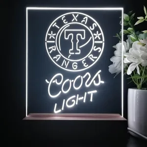 Texas Rangers Coors Light LED Desk Light
