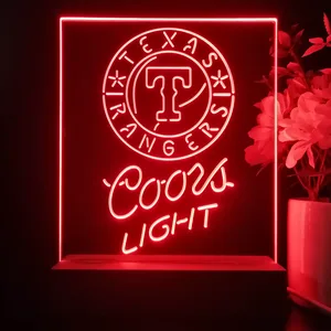 Texas Rangers Coors Light LED Desk Light