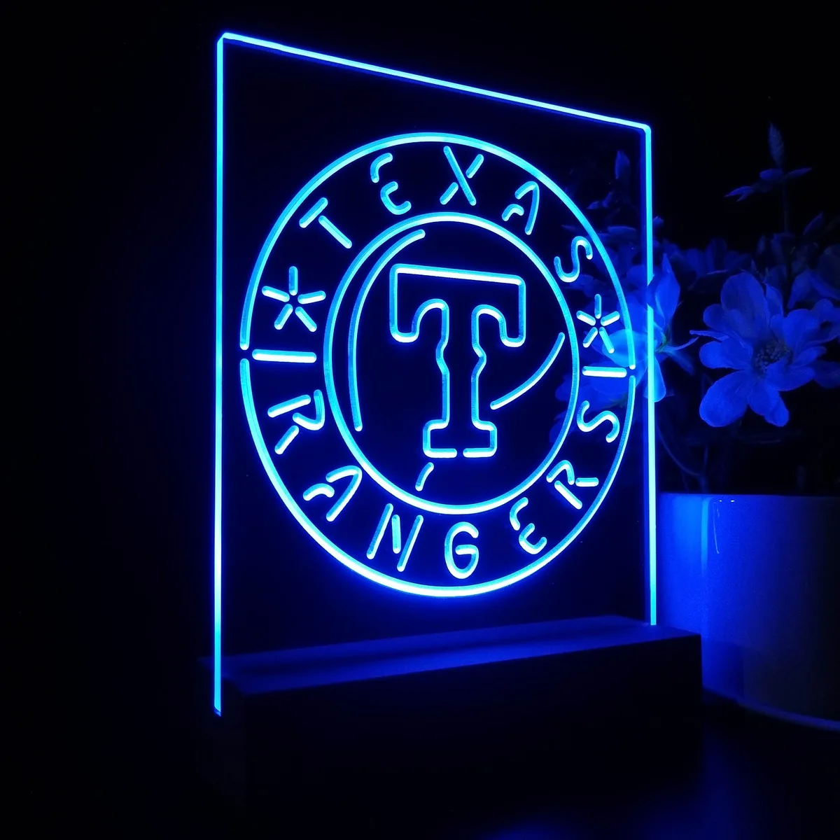 Texas Rangers Logo 1 LED Desk Light