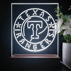 Texas Rangers Logo 1 LED Desk Light