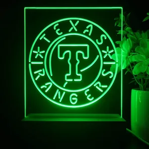 Texas Rangers Logo 1 LED Desk Light