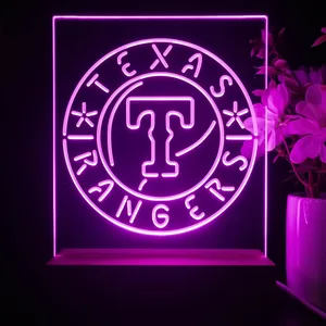 Texas Rangers Logo 1 LED Desk Light