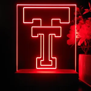 Texas Tech Red Raiders Logo 1 LED Desk Light