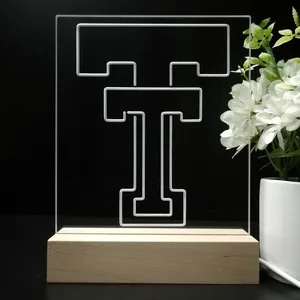 Texas Tech Red Raiders Logo 1 LED Desk Light