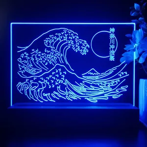 The Great Wave Off Kanagawa LED Desk Light
