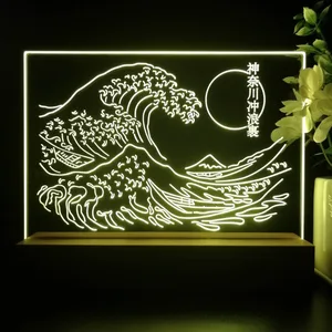 The Great Wave Off Kanagawa LED Desk Light