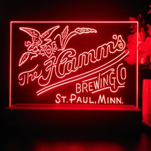 The Hamm's Brewing Company Logo LED Desk Light