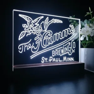 The Hamm's Brewing Company Logo LED Desk Light