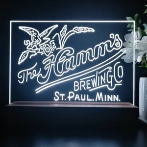 The Hamm's Brewing Company Logo LED Desk Light