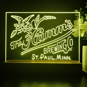 The Hamm's Brewing Company Logo LED Desk Light