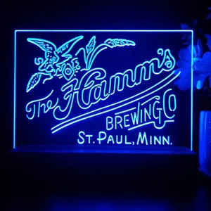 The Hamm's Brewing Company Logo LED Desk Light