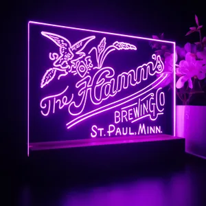 The Hamm's Brewing Company Logo LED Desk Light