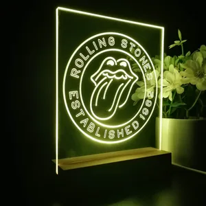 The Rolling Stones Established 1962 LED Desk Light