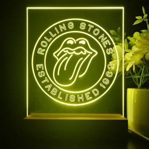 The Rolling Stones Established 1962 LED Desk Light