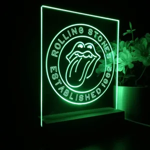 The Rolling Stones Established 1962 LED Desk Light