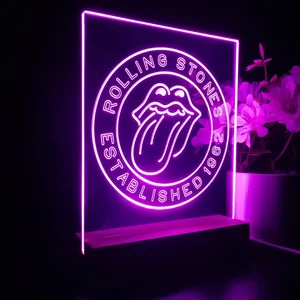 The Rolling Stones Established 1962 LED Desk Light