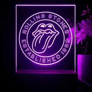 The Rolling Stones Established 1962 LED Desk Light