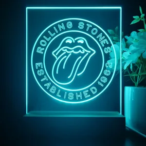 The Rolling Stones Established 1962 LED Desk Light