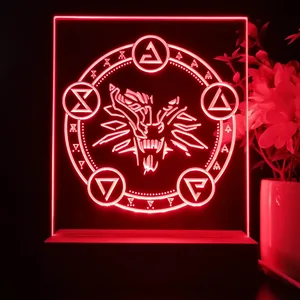 The Witcher Symbol LED Desk Light