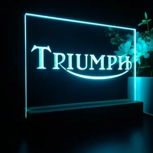 Triumph Old Logo LED Desk Light