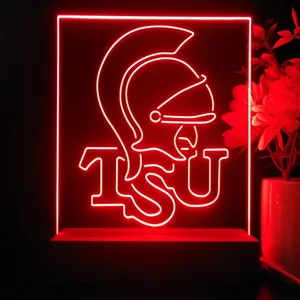 Troy Trojans Logo LED Desk Light