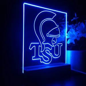 Troy Trojans Logo LED Desk Light