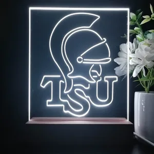 Troy Trojans Logo LED Desk Light