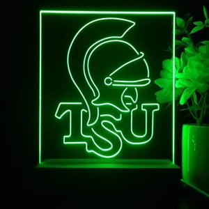 Troy Trojans Logo LED Desk Light