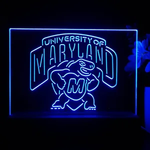 University of Maryland Terrapins Logo LED Desk Light
