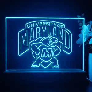 University of Maryland Terrapins Logo LED Desk Light