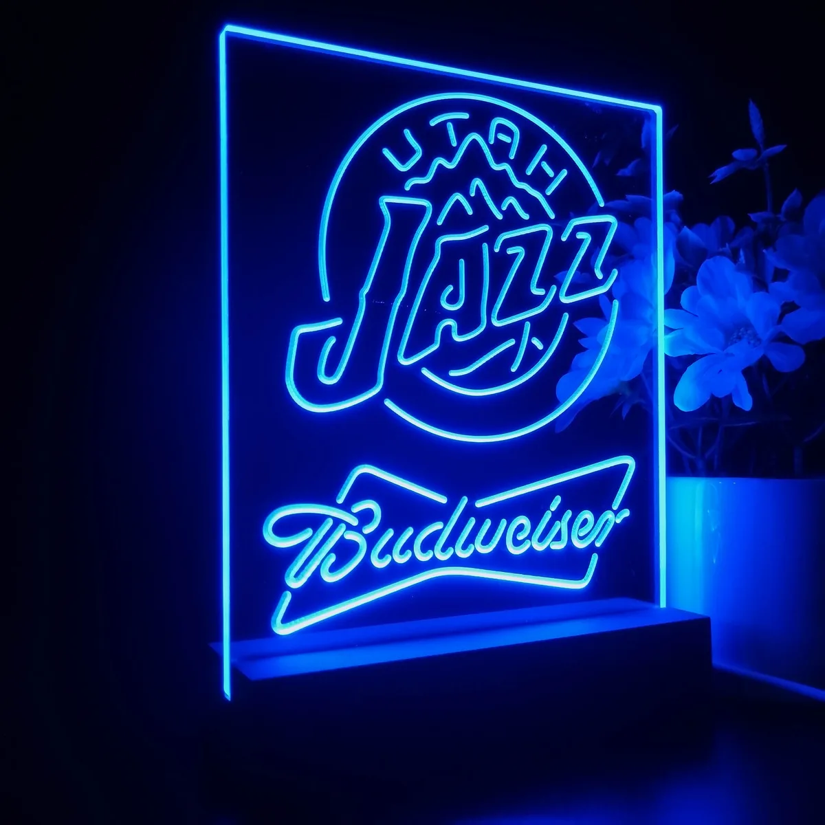 Utah Jazz Budweiser LED Desk Light